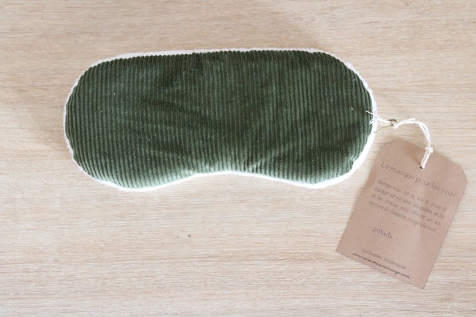 Le masque pour les yeux - velours sapin