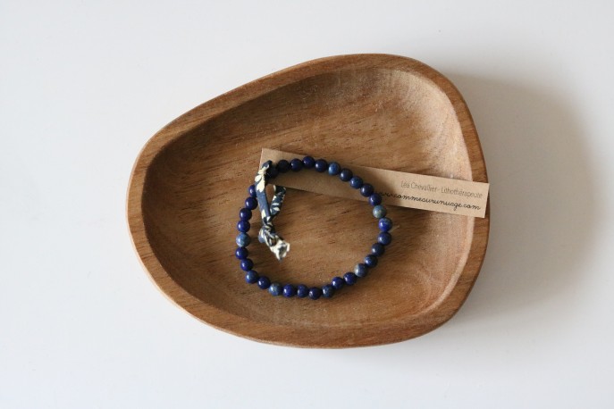 Bracelet chakra 3ème oeil, lapis lazuli