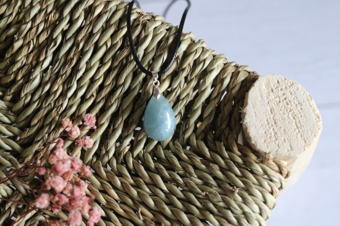 Pendentif aigue-marine