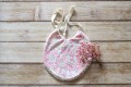Bavoir en wilsthire rose