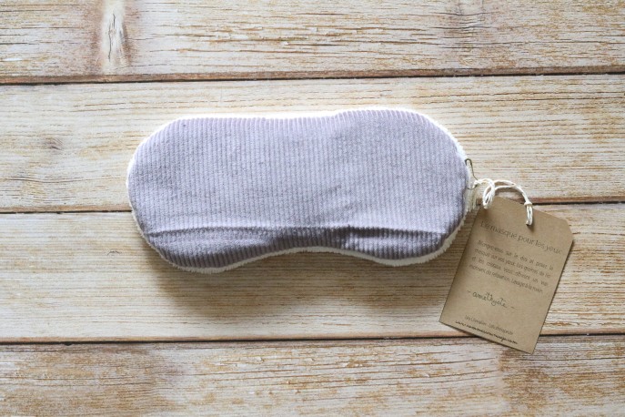 Le masque pour les yeux - velours lavande