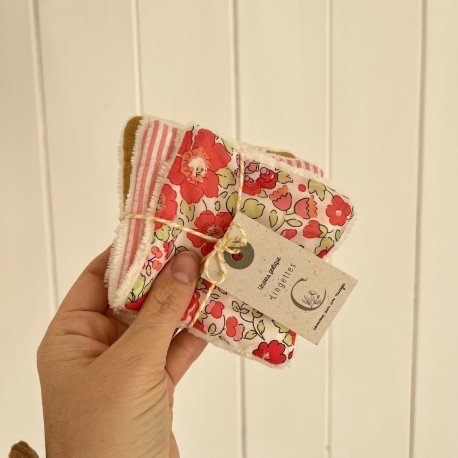 Betsy tagada + rayure rose + double gaze moutarde