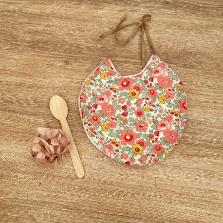 Bavoir en betsy vanille