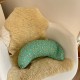 Coussin demi-lune, imprimé mint