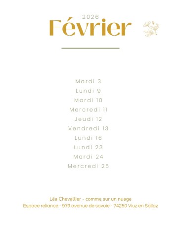 Massage sacré aux cristaux - Février 2026