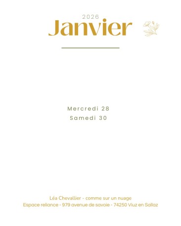 Massage sacré aux cristaux - Janvier 2026