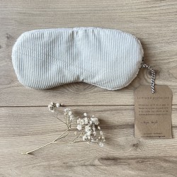 Le masque pour les yeux - velours blanc