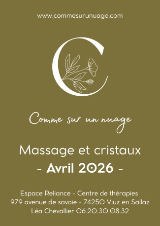 Massage sacré aux cristaux - Avril 2026