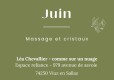 Massage sacré aux cristaux - Juin 2026